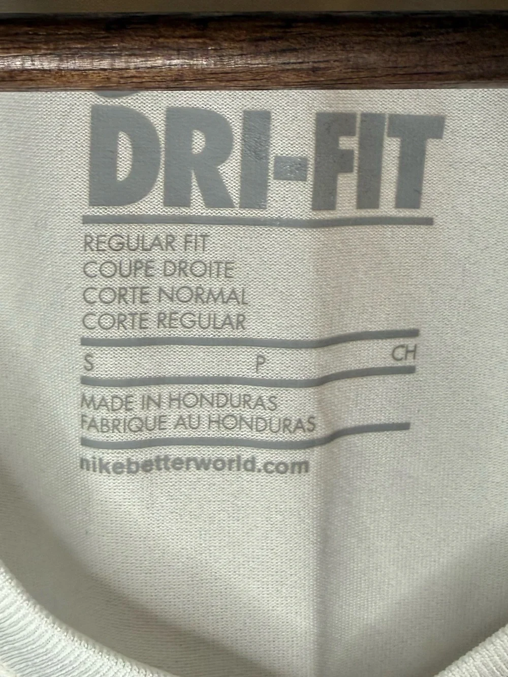 Nike White Dri-FIT V-Neck Short Sleeve Tee
